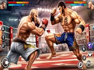Bodybuilder Karate Fighting